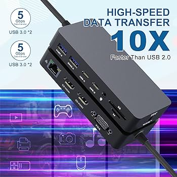 Microsoft Surface Pro 7+ と Surface Dock Amazon.com: New Microsoft Surface Dock Triple Display Dual 4K@60Hz